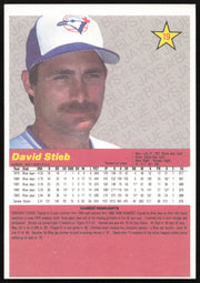 Dave Stieb Autographed 1984 Donruss Action All Stars Card #19 Toronto Blue Jays SKU #259704