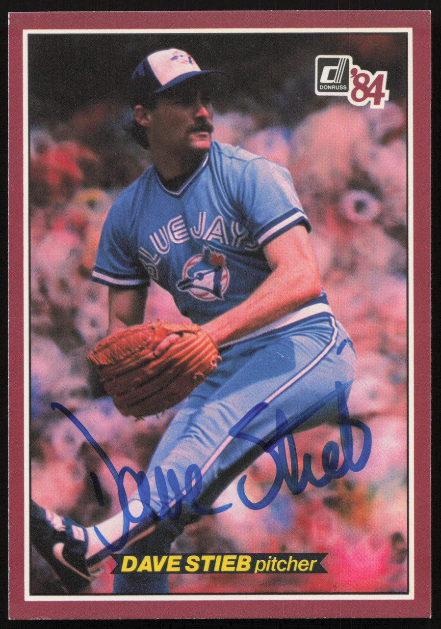 Dave Stieb Autographed 1984 Donruss Action All Stars Card #19 Toronto Blue Jays SKU #259705