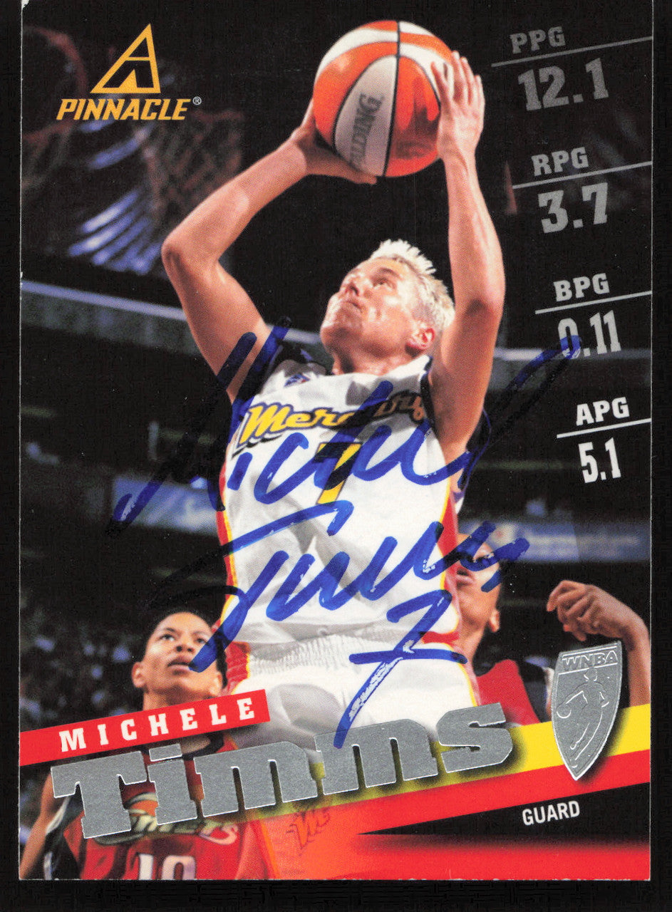 Michele Timms Autographed 1998 Pinnacle Card #24 Phoenix Mercury SKU #259715
