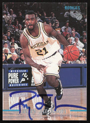 Ray Jackson Autographed 1995 Classic Rookie Card #70 Michigan SKU #259719