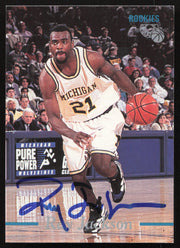 Ray Jackson Autographed 1995 Classic Rookie Card #70 Michigan SKU #259720