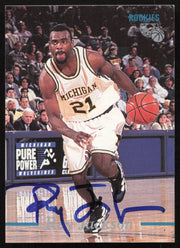 Ray Jackson Autographed 1995 Classic Rookie Card #70 Michigan SKU #259721