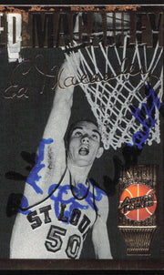 Ed Macauley Autographed 1994-95 Action Packed Card #20 St. Louis Hawks SKU #259723
