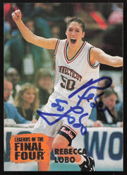Rebecca Lobo Autographed 1996 Sears Classic Rookie Card #3 Connecticut SKU #259724