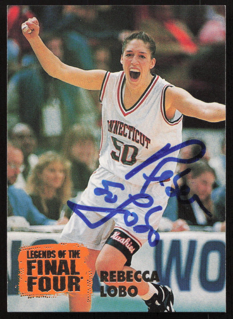Rebecca Lobo Autographed 1996 Sears Classic Rookie Card #3 Connecticut SKU #259724