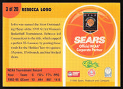 Rebecca Lobo Autographed 1996 Sears Classic Rookie Card #3 Connecticut SKU #259724