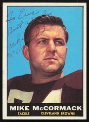 Mike McCormack Autographed 1961 Topps Card #72 Cleveland Browns "To Eric" Beckett BAS QR SKU #259730