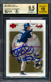 Ichiro Suzuki Autographed 2001 Upper Deck Sweet Spot Rookie Card #62 Seattle Mariners BGS 9.5 Auto Grade Gem Mint 10 "HOF 25" Beckett BAS #18955117