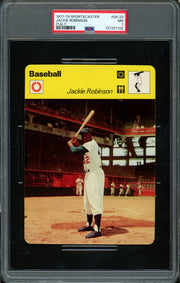 Jackie Robinson 1977-79 Sportscaster Card #09-23 Brooklyn Dodgers PSA 7 #127231122
