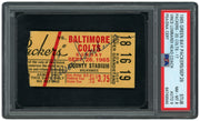 Vince Lombardi Autographed 9/26/1965 Green Bay Packers vs. Baltimore Colts Ticket Stub PSA 8 Auto Grade Mint 9 PSA/DNA #84749544