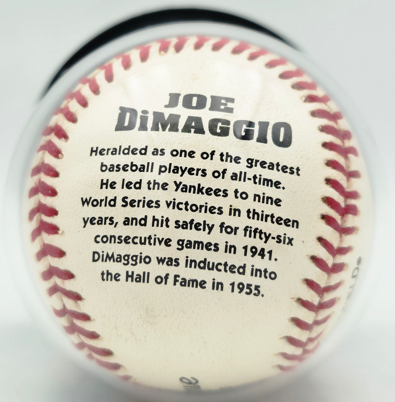Joe DiMaggio Autographed Official JD Logo League Baseball New York Yankees Auto Grade Gem Mint 10 Beckett BAS #19815348