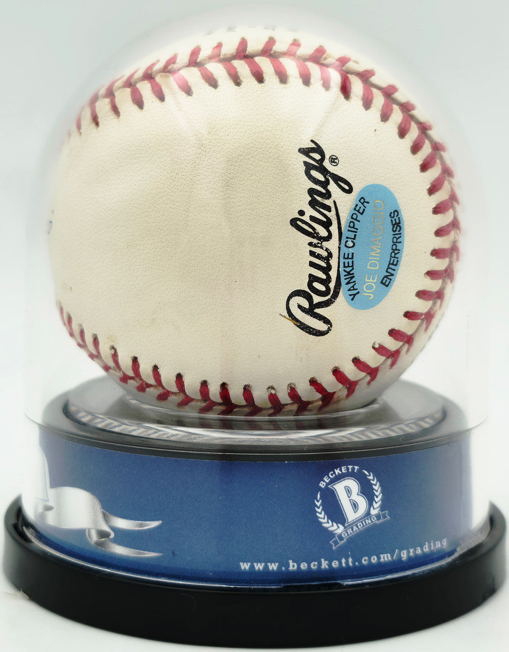 Joe DiMaggio Autographed Official JD Logo League Baseball New York Yankees Auto Grade Gem Mint 10 Beckett BAS #19815349