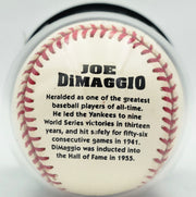Joe DiMaggio Autographed Official JD Logo League Baseball New York Yankees Auto Grade Gem Mint 10 Beckett BAS #19815349