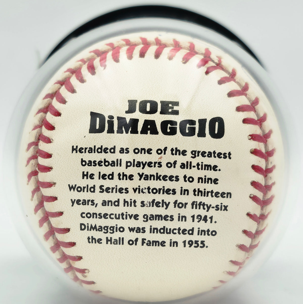 Joe DiMaggio Autographed Official JD Logo League Baseball New York Yankees Auto Grade Gem Mint 10 Beckett BAS #19815349