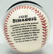 Joe DiMaggio Autographed Official Logo League Baseball New York Yankees Auto Grade Mint 9 Beckett BAS #19815355