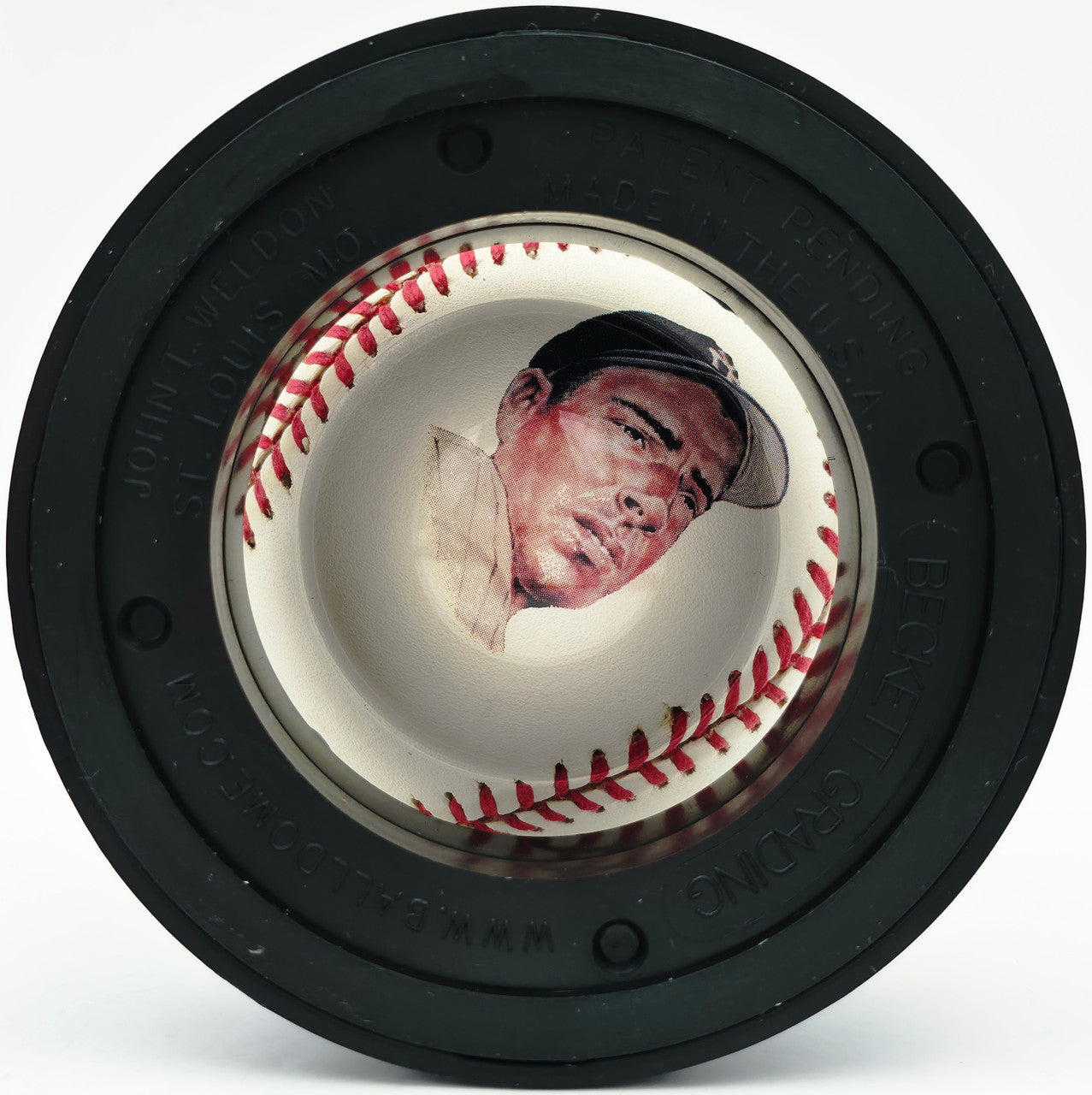 Joe DiMaggio Autographed Official Logo League Baseball New York Yankees Auto Grade Mint 9 Beckett BAS #19815355