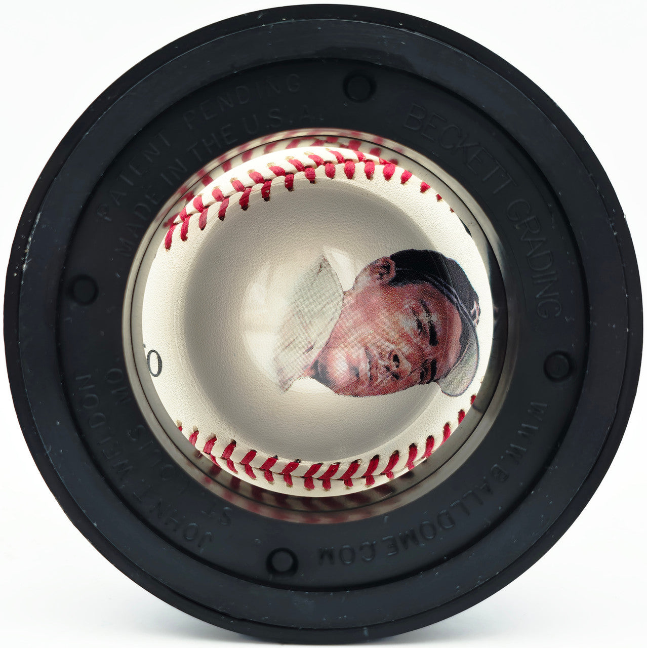 Joe DiMaggio Autographed Official Logo League Baseball New York Yankees Auto Grade Mint 9 Beckett BAS #19815354