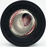 Joe DiMaggio Autographed Official Logo League Baseball New York Yankees Auto Grade Mint 9 Beckett BAS #19815352