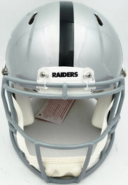 Ashton Jeanty Autographed Las Vegas Raiders Silver Full Size Speed Authentic Helmet Beckett BAS Witness #4W181574