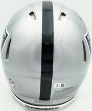 Ashton Jeanty Autographed Las Vegas Raiders Silver Full Size Speed Authentic Helmet Beckett BAS Witness #4W181574