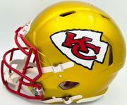 Tyreek Hill Autographed Kansas City Chiefs Flash Gold Full Size Speed Authentic Helmet "Cheetah" Beckett BAS Witness #WR93020