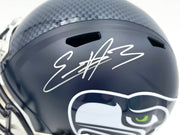 Nick Emmanwori Autographed Seattle Seahawks Blue Full Size Speed Replica Helmet (Signed Twice - Smudged) Beckett BAS Witness #4W530567