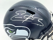 Nick Emmanwori Autographed Seattle Seahawks Blue Full Size Speed Replica Helmet (Signed Twice - Smudged) Beckett BAS Witness #4W530564