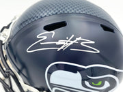 Nick Emmanwori Autographed Seattle Seahawks Blue Full Size Speed Replica Helmet (Signed Twice - Smudged) Beckett BAS Witness #4W530564
