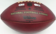 Barry Sanders Autographed Official NFL Leather Game Prepped Football Detroit Lions (Smudged) Beckett BAS QR #BN17299