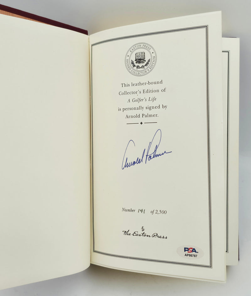 Arnold Palmer Autographed Easton Press A Golfer's Life Book #141/2500 PSA/DNA #AP86787