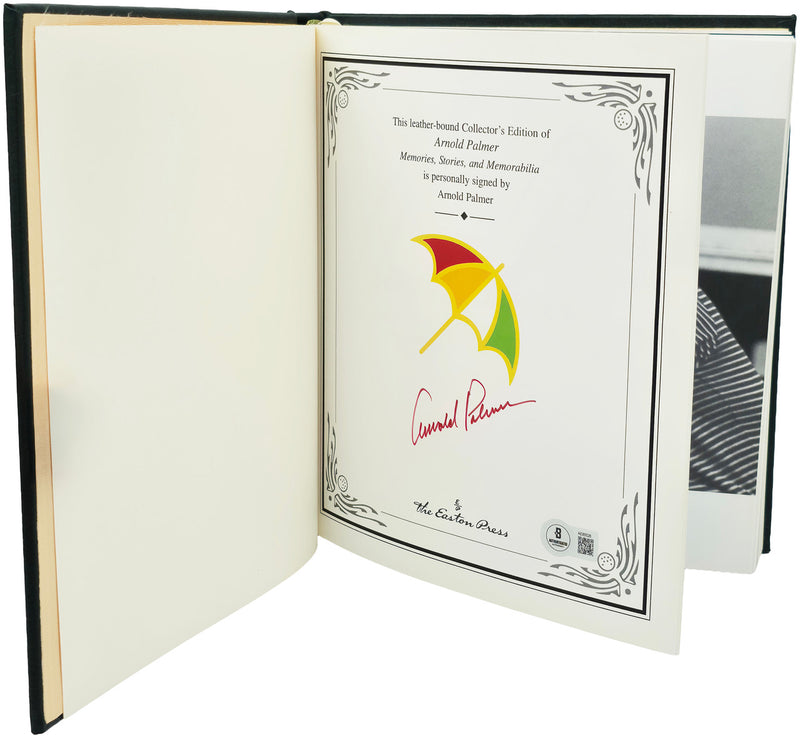 Arnold Palmer Autographed Easton Press Memories, Stories, & Memorabilia Book Beckett BAS #AE85526