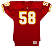 Kansas City Chiefs Derrick Thomas Autographed Red Wilson Jersey Size 44 Beckett BAS #AE85518