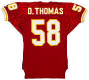Kansas City Chiefs Derrick Thomas Autographed Red Wilson Jersey Size 44 Beckett BAS #AE85518
