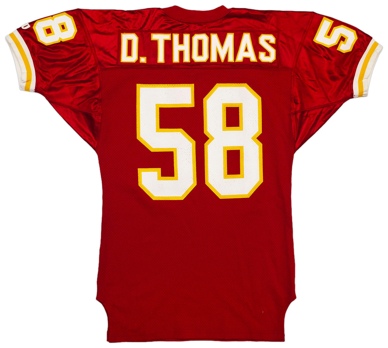 Kansas City Chiefs Derrick Thomas Autographed Red Wilson Jersey Size 44 Beckett BAS #AE85518