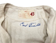 Brooklyn Dodgers Carl Furillo Autographed Cream WA Goodman & Sons Jersey Vintage Signature JSA #ZZ63578