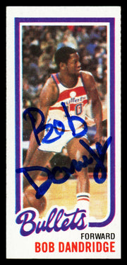 Bob Dandridge Autographed 1980-81 Topps Card #246 Washington Bullets SKU #259731