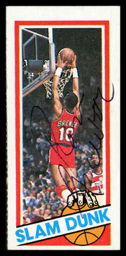 Ron Brewer Autographed 1980-81 Topps Card #258 Portland Trail Blazers SKU #259738