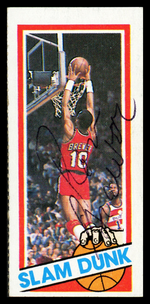 Ron Brewer Autographed 1980-81 Topps Card #258 Portland Trail Blazers SKU #259738