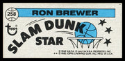 Ron Brewer Autographed 1980-81 Topps Card #258 Portland Trail Blazers SKU #259738