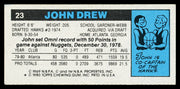 John Drew Autographed 1980-81 Topps Card #23 Atlanta Hawks SKU #259743