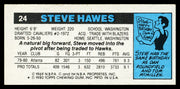 Steve Hawes Autographed 1980-81 Topps Card #24 Atlanta Hawks SKU #259747