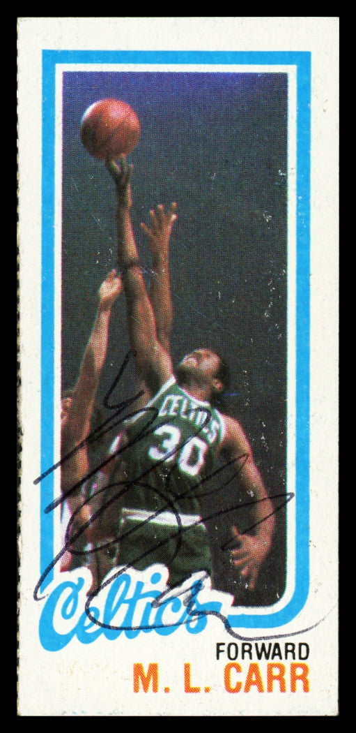 M.L. Carr Autographed 1980-81 Topps Card #35 Boston Celtics SKU #259749