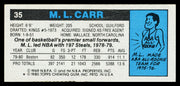 M.L. Carr Autographed 1980-81 Topps Card #35 Boston Celtics SKU #259750