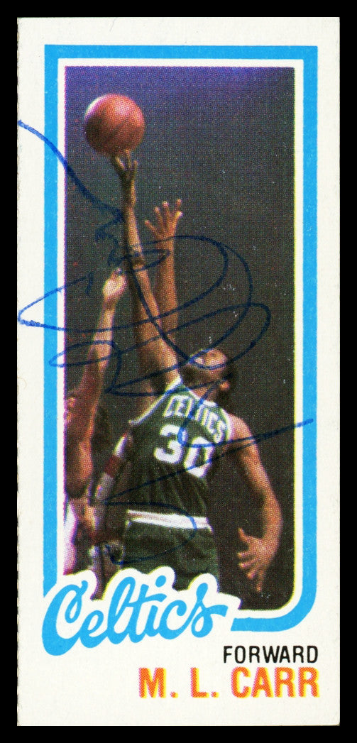 M.L. Carr Autographed 1980-81 Topps Card #35 Boston Celtics SKU #259751