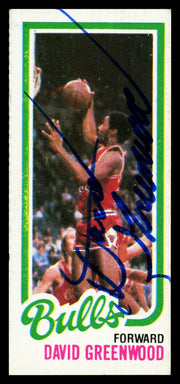 David Greenwood Autographed 1980-81 Topps Card #45 Chicago Bulls SKU #259755