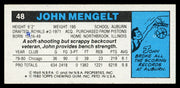 John Mengelt Autographed 1980-81 Topps Card #48 Chicago Bulls SKU #259758