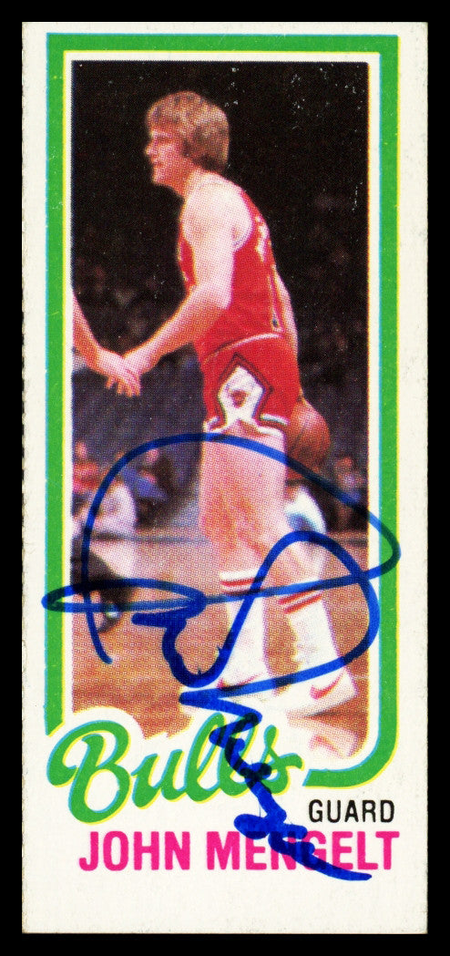 John Mengelt Autographed 1980-81 Topps Card #48 Chicago Bulls SKU #259759