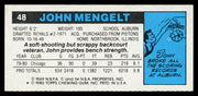 John Mengelt Autographed 1980-81 Topps Card #48 Chicago Bulls SKU #259760