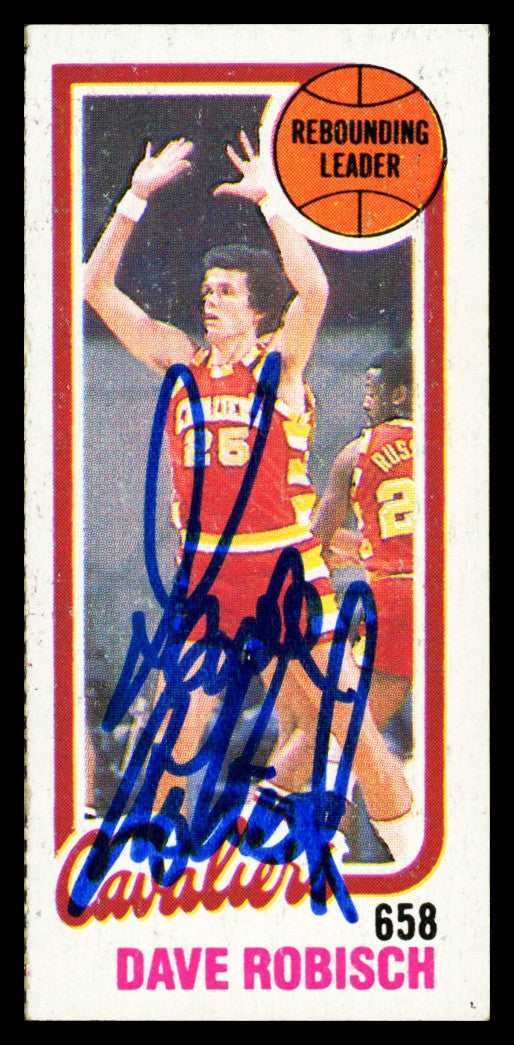 Dave Robisch Autographed 1980-81 Topps Card #52 Cleveland Cavaliers SKU #259762