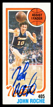 John Roche Autographed 1980-81 Topps Card #74 Denver Nuggets SKU #259768